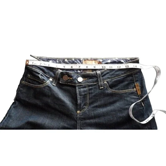 Paige Premium Denim Coldwater Canyon Bell Flare Dark Jeans Size 27 USA size 4 - Picture 14 of 16